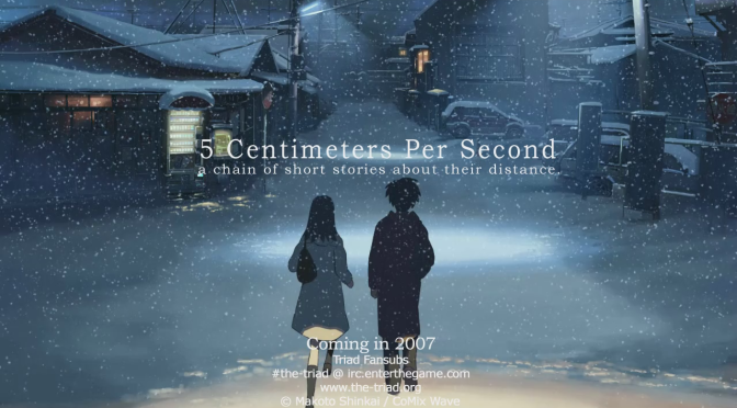 5 Centimetres Per Second – Anime Review