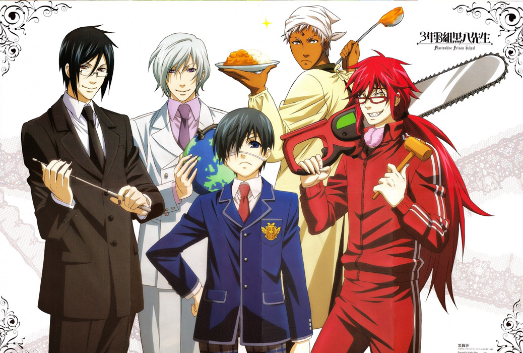 All the Main Characters in the Black Butler Anime Series